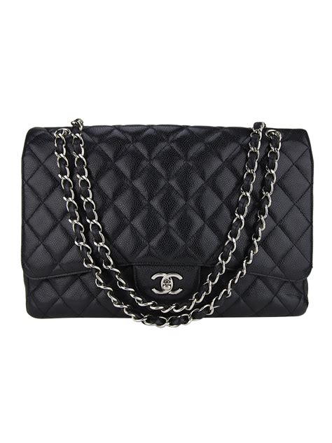 Bolsa Chanel Classic Flap Maxi Preta Original Etiqueta Única