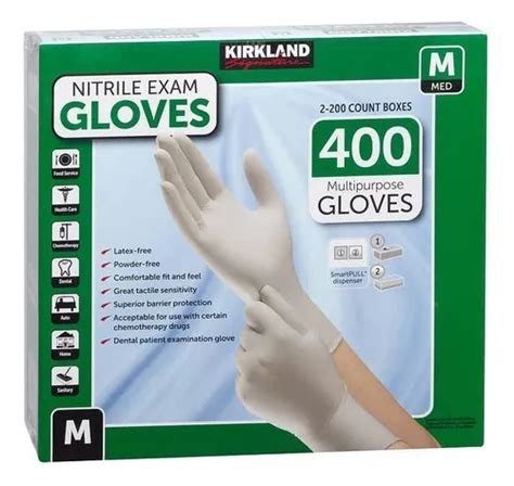 Guantes Nitrilo Kirkland 400 Pzas Varias Tallas Envío gratis