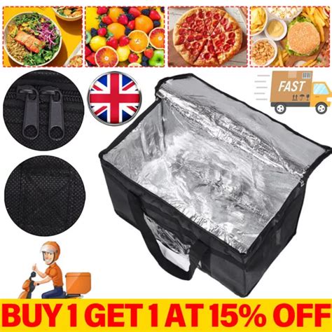 Large Food Delivery Insulated Bags Pizza Takeaway Thermal Warm Cold Bag Ruck Hot £4 69 Picclick Uk