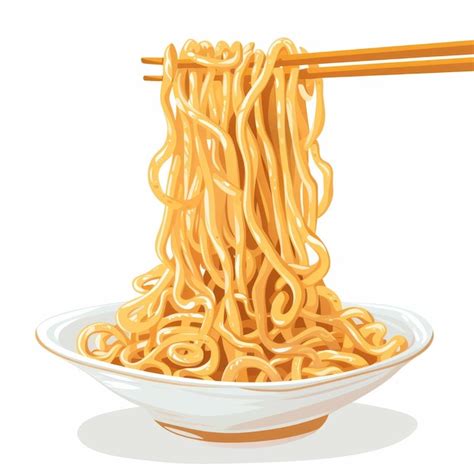 Premium Photo Noodles Isolated On White Background