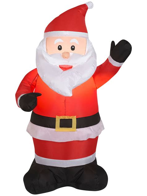 Inflatable Airblown Santa Claus - 4' — Costume Super Center