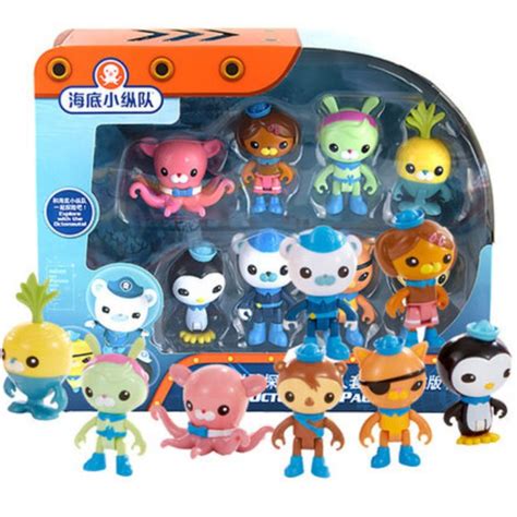 Octonauts Action Figures - Octo Crew 8 Figure Pack | Octonauts, Action figures, Plush dolls