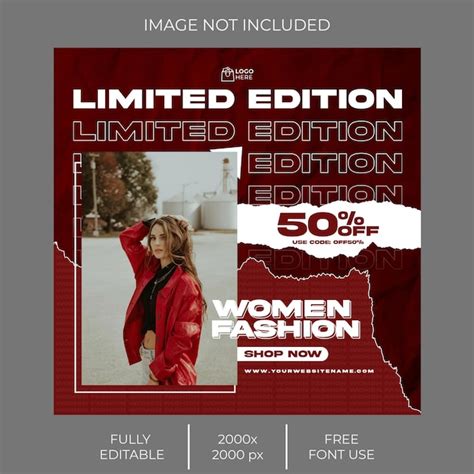 Premium PSD Fashion Sale Social Media Post Template