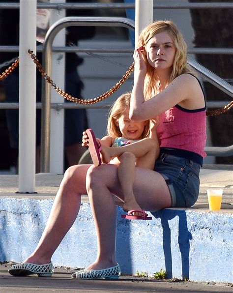 Elle Fanning In Blue Bikini On The Set Of Galveston GotCeleb 23640