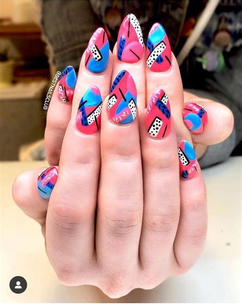 30 Popular 80s Nail Designs 80s Nails Fun Summer Nails Summer