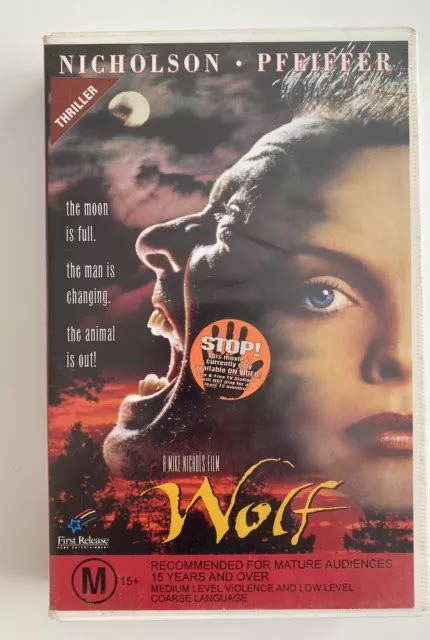 Wolf Vhs First Release Big Box Ex Rental Video Tape Horror Werewolf