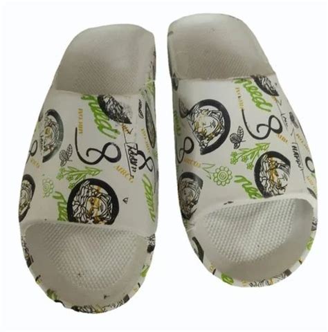 White Base Men Printed EVA Flip Flop Slipper At Rs 80 Pair In New