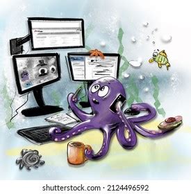 Funny Call Center Cartoon Photos, Images & Pictures | Shutterstock