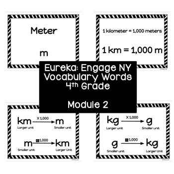 Th Grade Eureka Engage Ny Math Vocabulary Words Module Tpt