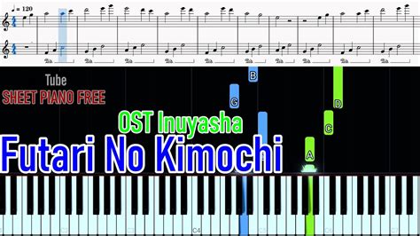 H Ng D N Piano Futari No Kimochi Ost Inuyasha Sheet Free Youtube