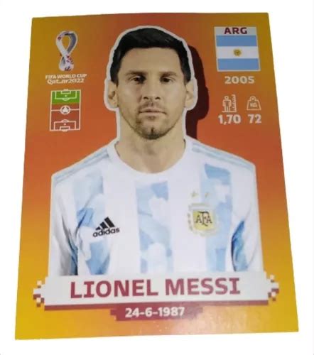 Figurita Lionel Messi Mundial Qatar Original Arg En