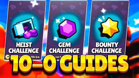 10 0 Heist Gem Bounty Guide Best Brawlers Tips YouTube