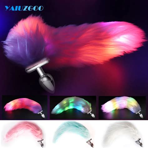 Tap N Anal Luminoso Con Cola De Zorro Para Mujer Y Hombre Tap N Anal De