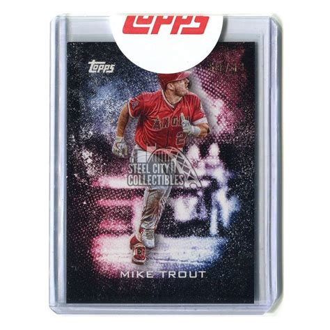 Mike Trout 2019 Topps Transcendent VIP Party Bunt Card 83 Steel City