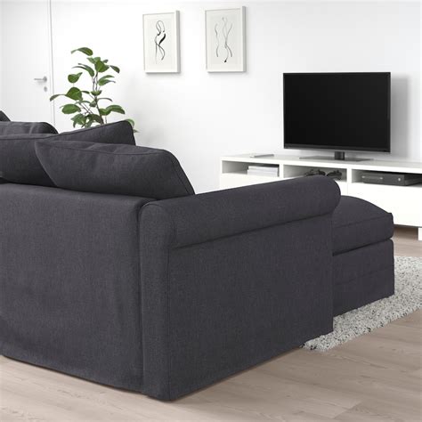 HÄrlanda Sofa With Chaisesporda Dark Gray Ikea