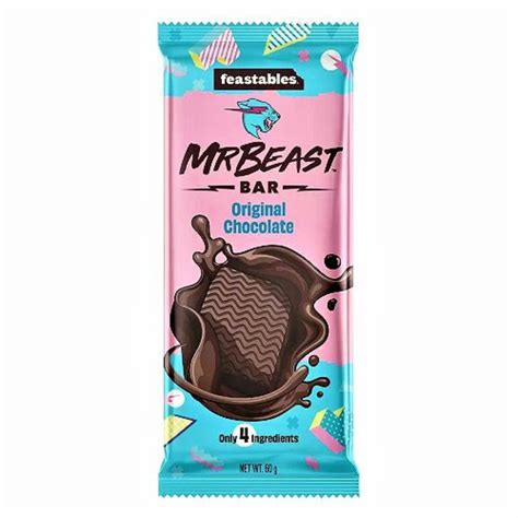 Feastables Mrbeast Original Chocolate Bar G Etsy