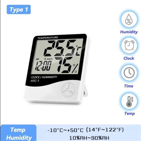 Alat Ukur Suhu Ruangan Digital Otomatis Pengecek Temperatur Ruangan