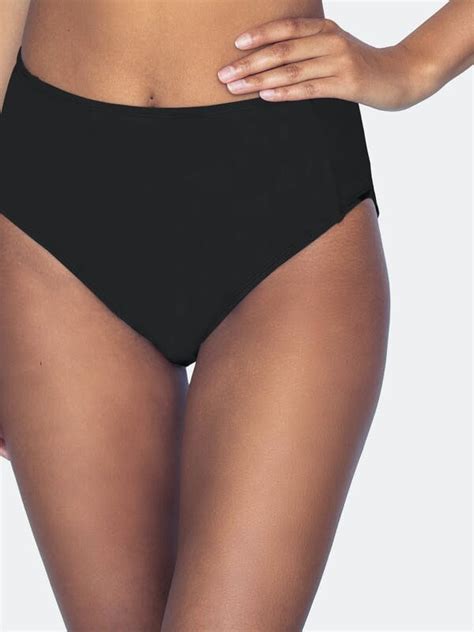 Fame Fashion House High Waisted Full Coverage Bikini Pant Black