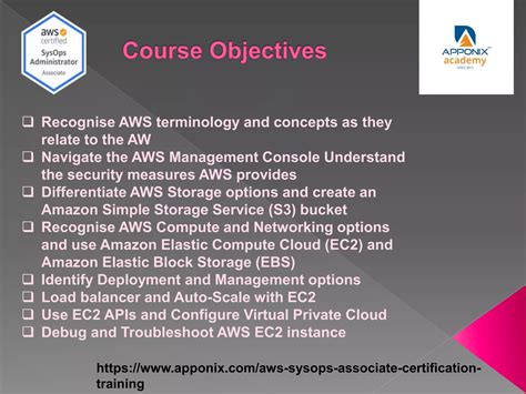 Aws sys ops associate certification training | PPT
