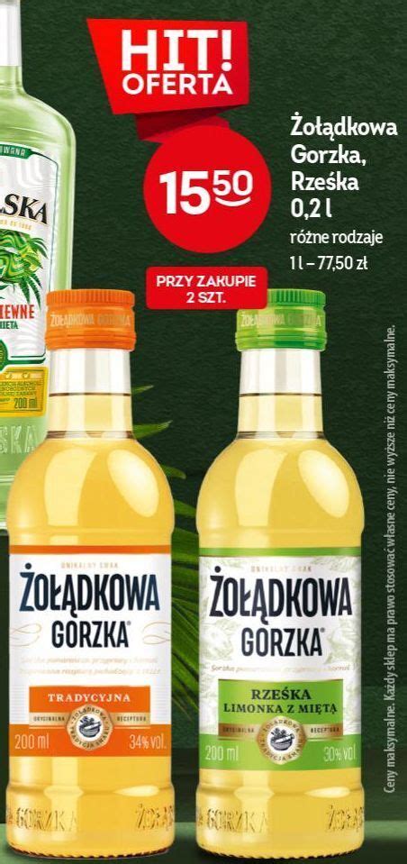 Promocja W Dka O Dkowa Gorzka Tradycyjna Rze Ka W Abka