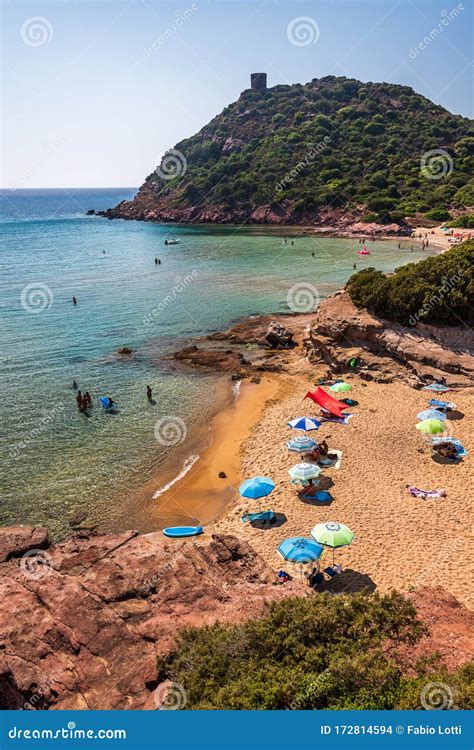 Porto Ferro Beach Near Alghero Sardinia Italy Royalty Free Stock