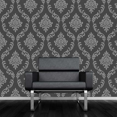 🔥 [50+] Black and Grey Damask Wallpapers | WallpaperSafari