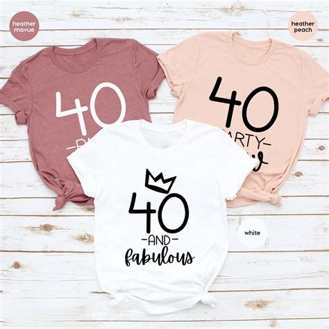 40th Birthday Tshirt 40th Birthday T 40 Party Crew 40 Etsy