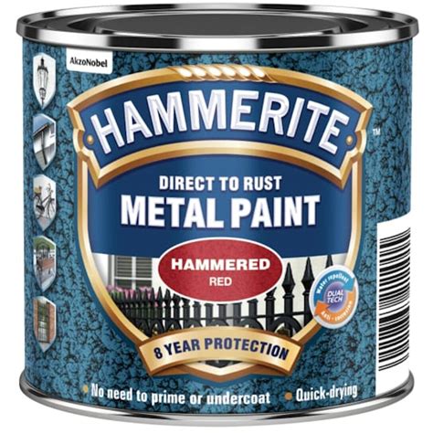 Hammerite HMMHF250 Direct To Rust Hammered Finish Metal Paint 250ml