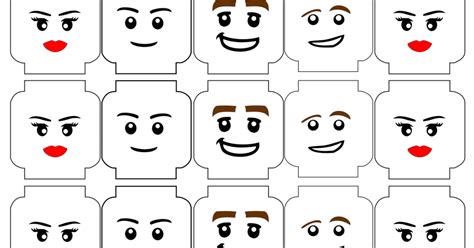 Lego Face Template