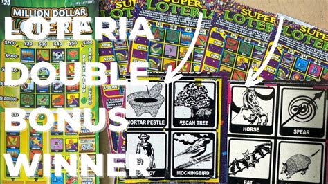 Super Loteria Double Bonus Winner Mix Texas Lottery Tickets Good