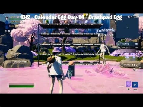 Fortnite Egg Hunt Calendar Egg Day Crashpad Egg Youtube