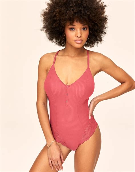 Emilia Medium Pink Bodysuit Xs Xl Adore Me