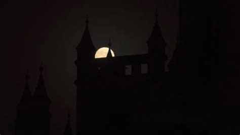 Catholic church with spires, illuminated... | Stock Video | Pond5