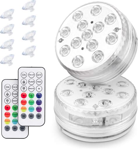 Submersible LED Pool Light Vibrant Color Changing Underwater Bath Lights For Hot Tub Swimming