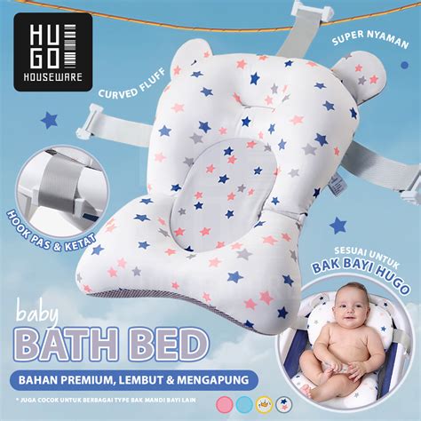 Jual HUGO Alas Duduk Mandi Bayi Anti Slip Anti Tenggelam Bantal Mandi