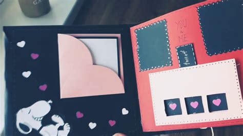 Diy Snoopy Lovebook Diy Lovebook Easy Scrapbook Youtube