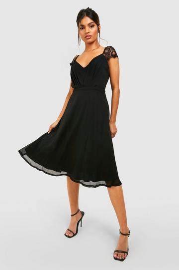 Black Skater Dresses Boohoo Uk