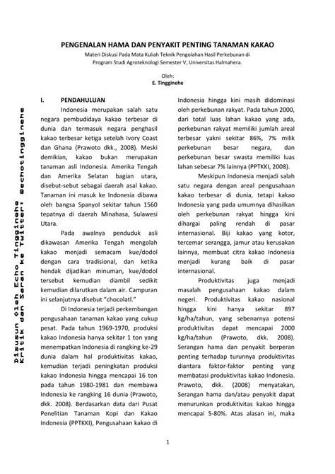 Pdf Hama Dan Penyakit Tanaman Kakao Pdf Dokumen Tips