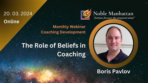 The Role Of Beliefs In Coaching Boris Pavlov North Macedonia