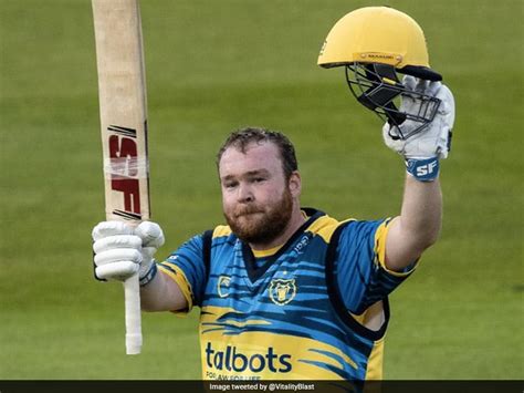 T20 Blast Irish Star Paul Stirling Smashes 34 Runs Off One Over During