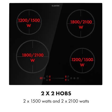 Klarstein Virtuosa Ecoadapt Table De Cuisson Induction Encastrable