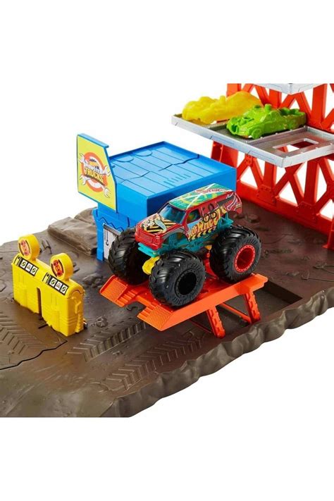 Mattel Hot Wheels Monster Trucks Patlama Istasyonu Oyun Seti Fiyatı Yorumları Trendyol