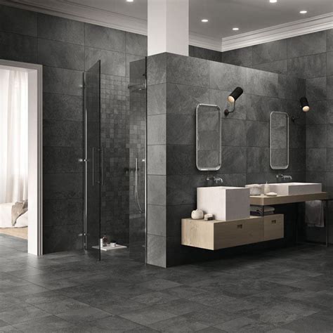 Indoor Tile True Soft Black Panaria Ceramica Wall Floor