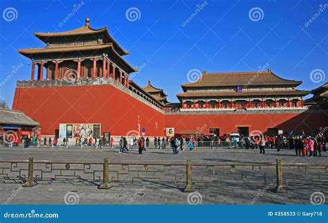 The Historical Forbidden City In Beijing Editorial Stock Photo Image