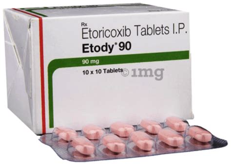 Ezact Etody Etoricoxib Tablet Packaging Size 10 Tablets In 1 Strip At