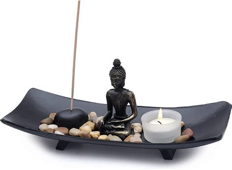 Pro Noke Zen Garden With Buddha Figure Japanese Miniature Garden