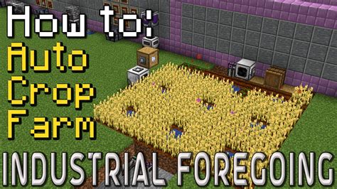 How To Industrial Foregoing Crop Farming Minecraft 1 20 1 YouTube