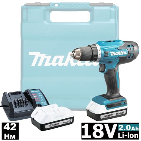 Дрель-шуруповерт Makita аккумуляторная DF488DWAE (DF 488 DWAE), От ...