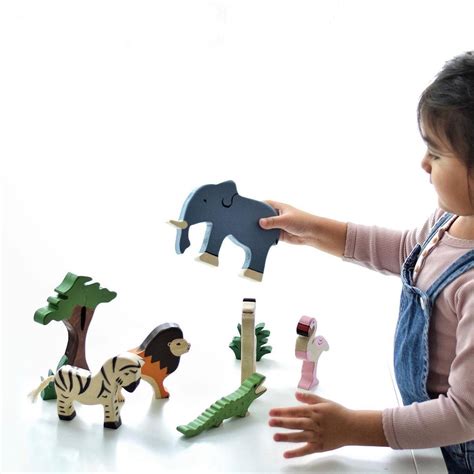 Handmade Wooden Farm Animals Set – ToysFromTheWoods