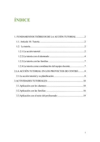 Fundamentos teóricos de la acción tutorial PDF